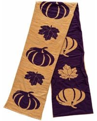 Peraluna - Flying Pumpkin Reversible Knit Scarf - Lyst