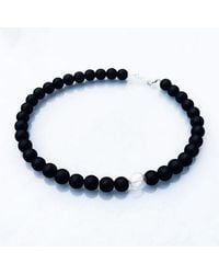 Laura Daili - Neutrals Timeless Pearl Glass Necklace - Lyst