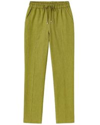 Conquista - Linen Drawstring Pants - Lyst