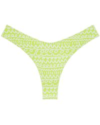 Montce - Lime Icing Lulu Zig-zag Stitch Bikini Bottom - Lyst