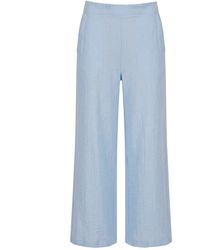 James Lakeland - Relaxed Side Zip Trousers – Powder - Lyst