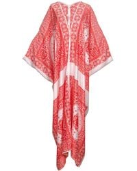 Jennafer Grace - Fire Signs Scarf Print Caftan - Lyst