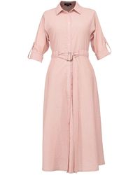 Smart and Joy - Long Minimalist Shirt Dress - Lyst