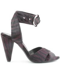 Rosamund Muir London - Montana & Plum Zebra Print Calf Hair Heels - Lyst