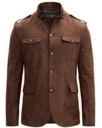 Ron Tomson - Microsuede Lightweight Safari Jacket - Lyst