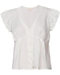 REISTOR - Deep V-Neck Short Off- Top - Lyst