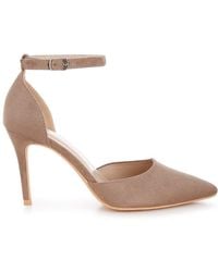 Rag & Co - Neutrals Ushra Microfiber Stiletto Sandals - Lyst