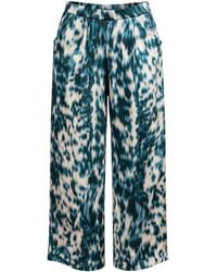 Oh!Zuza - Neutrals Echo Wide-Leg Viscose Satin Trousers – Print - Lyst