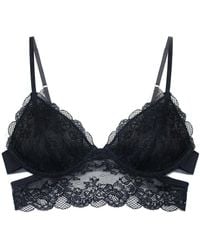 MONIQUE MORIN LINGERIE - Wild Lace Long Line Bra - Lyst
