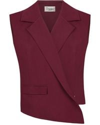 Thisisu Collection - Vera Oversize Vest – Burgundy - Lyst
