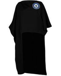Laines London - Laines Couture Asymmetric Blouse Cape With Embellished Evil Eye - Lyst