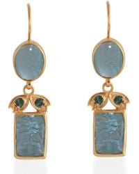 Emma Chapman Jewels - Bathsheba Aquamarine Drop Earrings - Lyst
