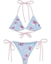 Formula S7 - Blush Sky Orchid Recycled String Bikini - Lyst