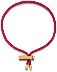 Nialaya - Red String Bracelet With Adjustable Lock - Lyst