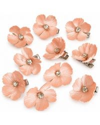 Yeva Sebastia - Chiffon Flower Hair Clips - Lyst