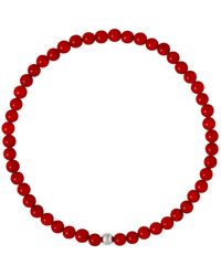 Tama Tokyo - Coral Bracelet With Sterling Bead - Lyst