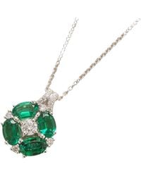 Juvetti - Pristi Pendant Necklace With Emeralds & Diamonds - Lyst