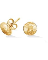 Dower & Hall - Small Round Domed Disc Nomad Studs - Lyst