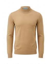 Ron Tomson - Neutrals Mock Neck Relaxed Sweater - Lyst