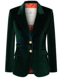The Extreme Collection - Velvet Blazer Oliva - Lyst