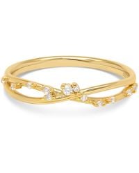 Esterah - Twist Cz Ring - Lyst