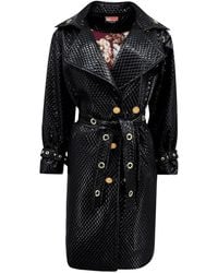 Maui X Lolita - Trinity Quilted Vegan Leather Trench Coat - Lyst