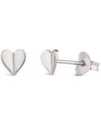 Dinny Hall - Bijou Folded Heart Studs - Lyst
