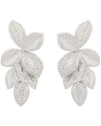 LÁTELITA London - Petal Cascading Flower Earrings Silver - Lyst