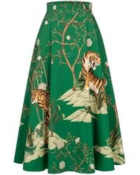 Marianna Déri - Tiger Print Maxi Skirt - Lyst