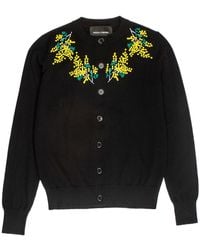 Roch Perel - Flower Embroidered Cardigan - Lyst