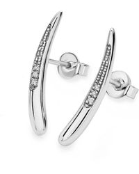 Lucy Quartermaine - Solid Sterling Skinny Drip Long Studs - Lyst