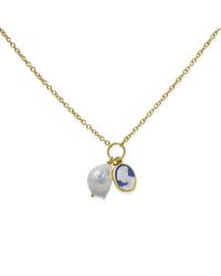Vintouch Italy - Cameo With A Pearl Necklace - Lyst