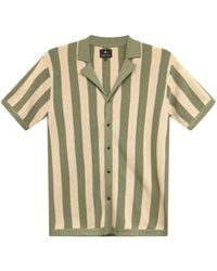 Vustra - Retro Striped Knit Camp Shirt - Lyst