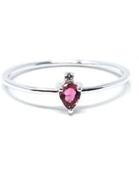 NASI SILVER - Pear Atarah Ring- Tourmaline & Topaz - Lyst