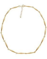LINYA JEWELLERY - Cylinder Bar Chain Necklace - Lyst
