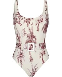 Aguaclara - Provence Classic Belted One Piece - Lyst