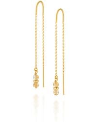 Nellou Jewellery - Fall Birthstone Earrings November Citrine Plated Sterling - Lyst