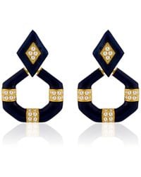 Milou Jewelry - Geometric Drop Earrings - Lyst