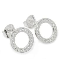 Lucy Quartermaine - Solid Sterling Art Deco Halo Studs - Lyst