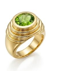 GEM BAZAAR - Aztec Peridot Ring - Lyst
