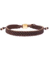 Harbour Uk - Bronze Connection Wide Rope Bracelet - Lyst