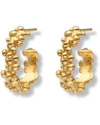 EVA REMENYI - Céleste Deux Small Hoop Earrings 14K - Lyst