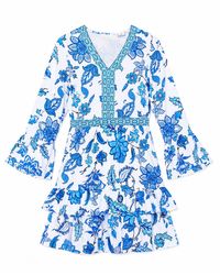 Yumi' - Floral Tencel Beach Tunic - Lyst