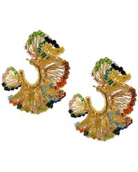 Lavish by Tricia Milaneze - Multi & Gold Rio Handmade Hoops - Lyst