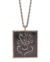 Ebru Jewelry - Good Luck Lord Ganesha Pendant Chain Necklace - Lyst