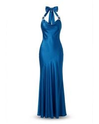 Belsize25 - Mayfair Series – Crystal Buckle Halterneck Backless Dress - Lyst