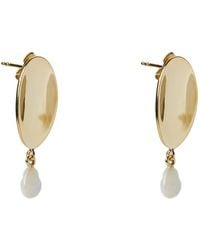 Argento Vivo - The Oval Drop Earring - Lyst