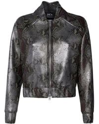 SVETA Milano - Joshua Python-Effect Bomber - Lyst