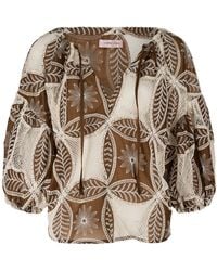 Traffic People - The Briefest Of Moments And Embroidered Rose Blouse - Lyst