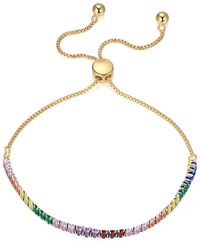 Shaded the Label - Sorcha Diamond Adjustable Tennis Bracelet - Lyst